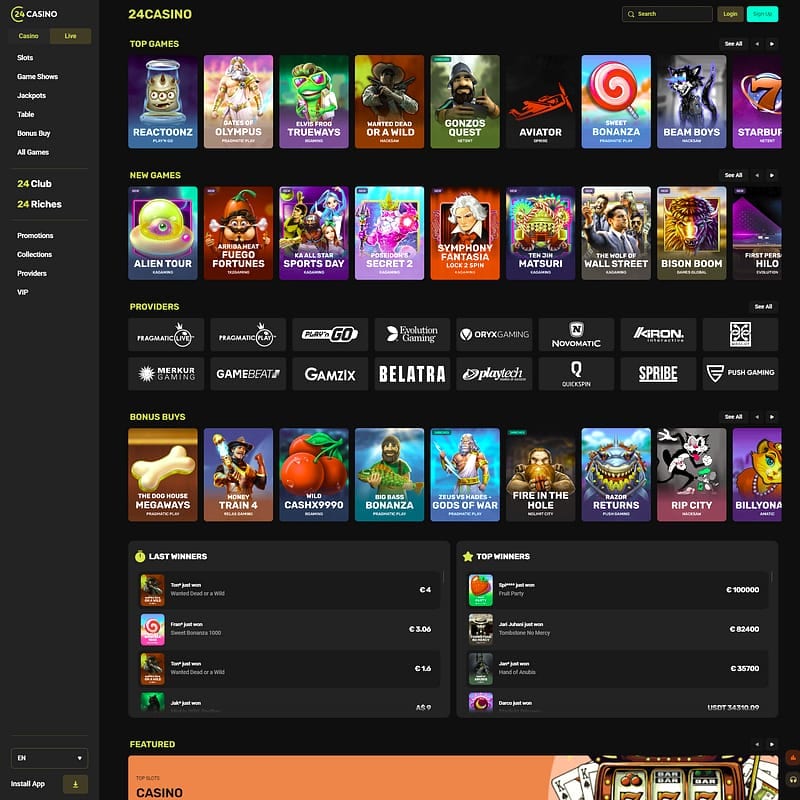 Zahlungsmethoden bei 24 Casino: Krypto, Karte und E-Wallet