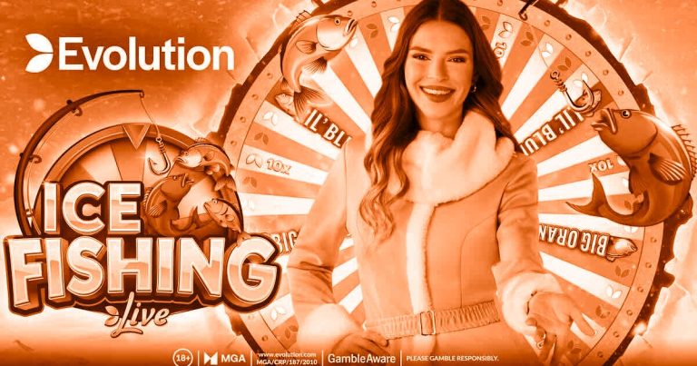 Ice Fishing Live von Evolution Gaming - Roue mit Multiplikator-Segmenten