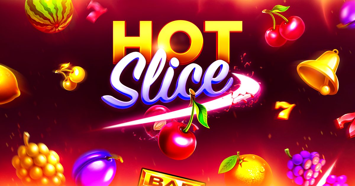 Hot Slice Slot von Evoplay - Spielfeld mit Scatter-Symbol und Jackpot-Anzeige